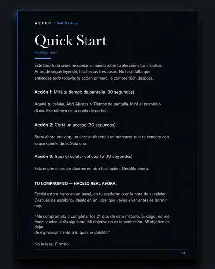 Acciones para empezar hoy
